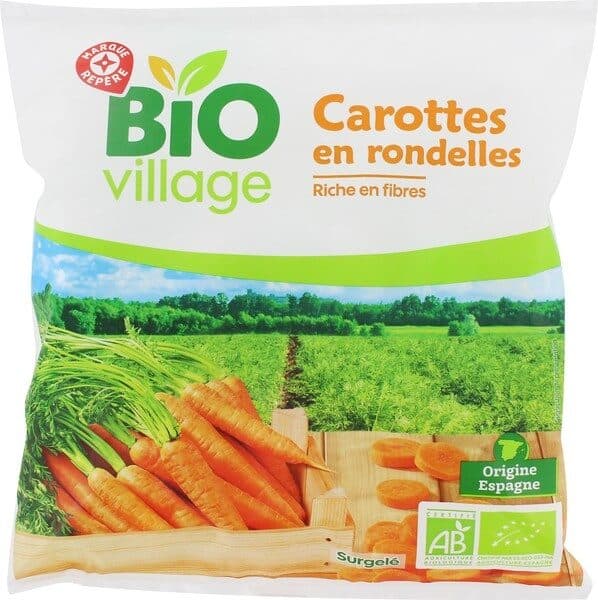 Bio Village Carottes en rondelles bio packshot