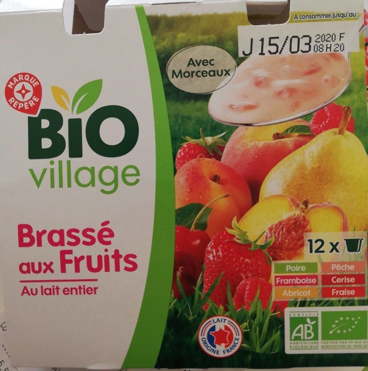 Bio Village Brassé aux fruit packshot