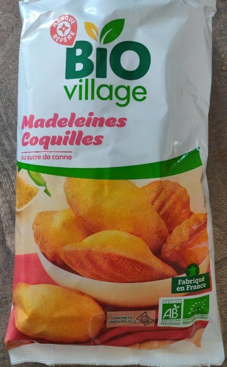 Bio Village Madeleines coquilles bio packshot