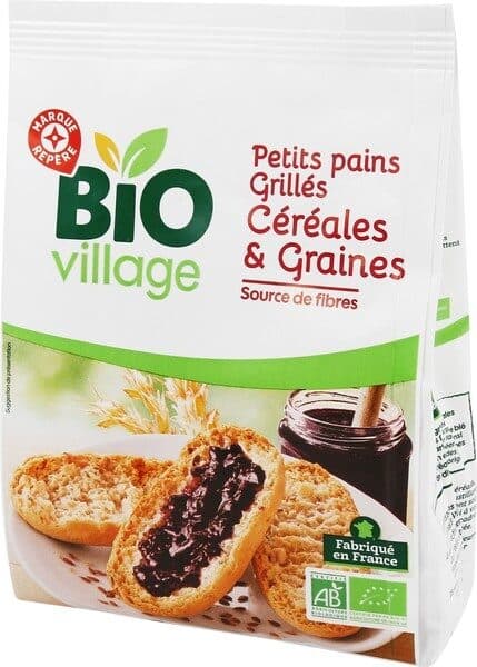 Bio Village Petits pains grillés packshot