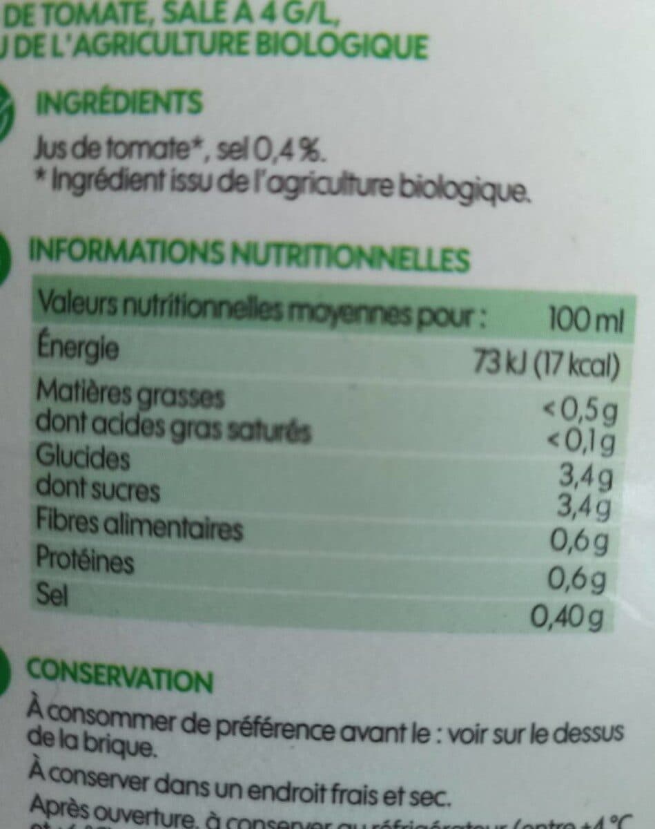 Bio Village Jus de tomate packshot