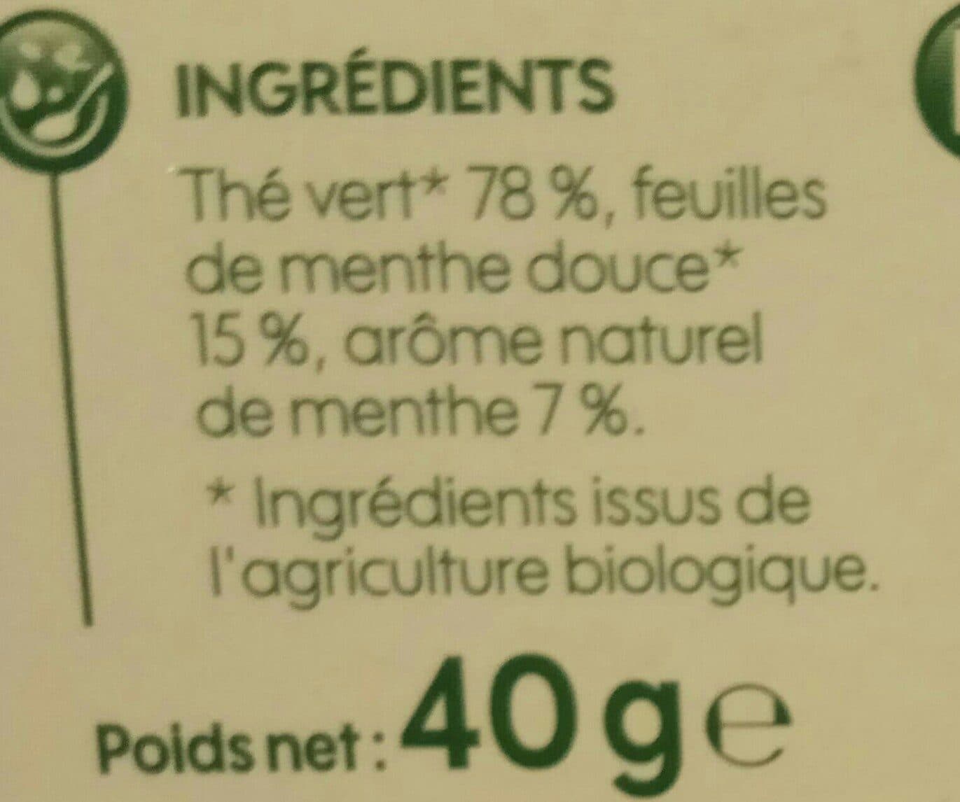 Bio Village Thé vert menthe bio x 20 sachets packshot
