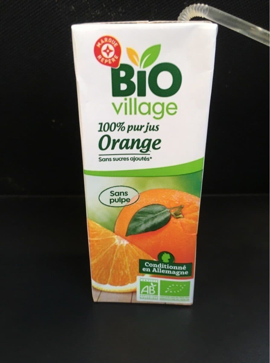 Bio Village 100% Pur Jus d'orange packshot