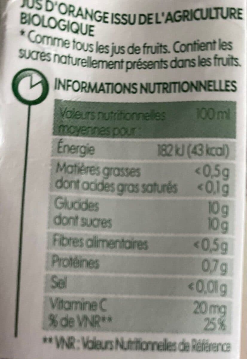 Bio Village 100% Pur Jus d'orange packshot
