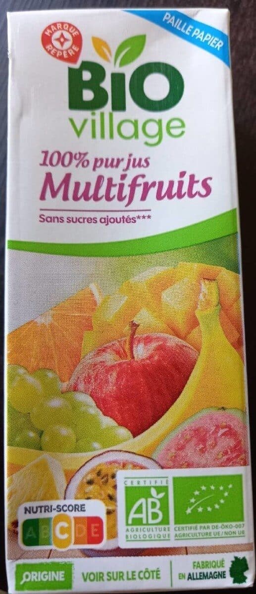 Bio Village 100 % pur jus Multifruits packshot