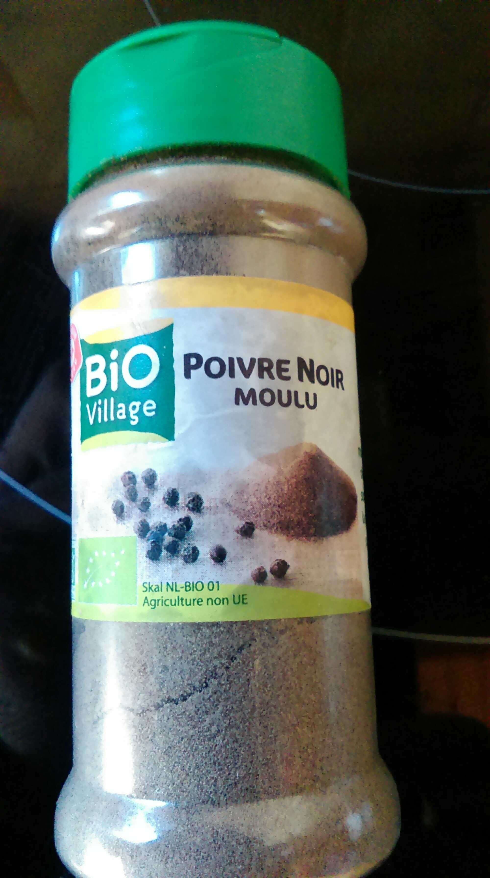 Bio Village Poivre noir moulu biologique packshot