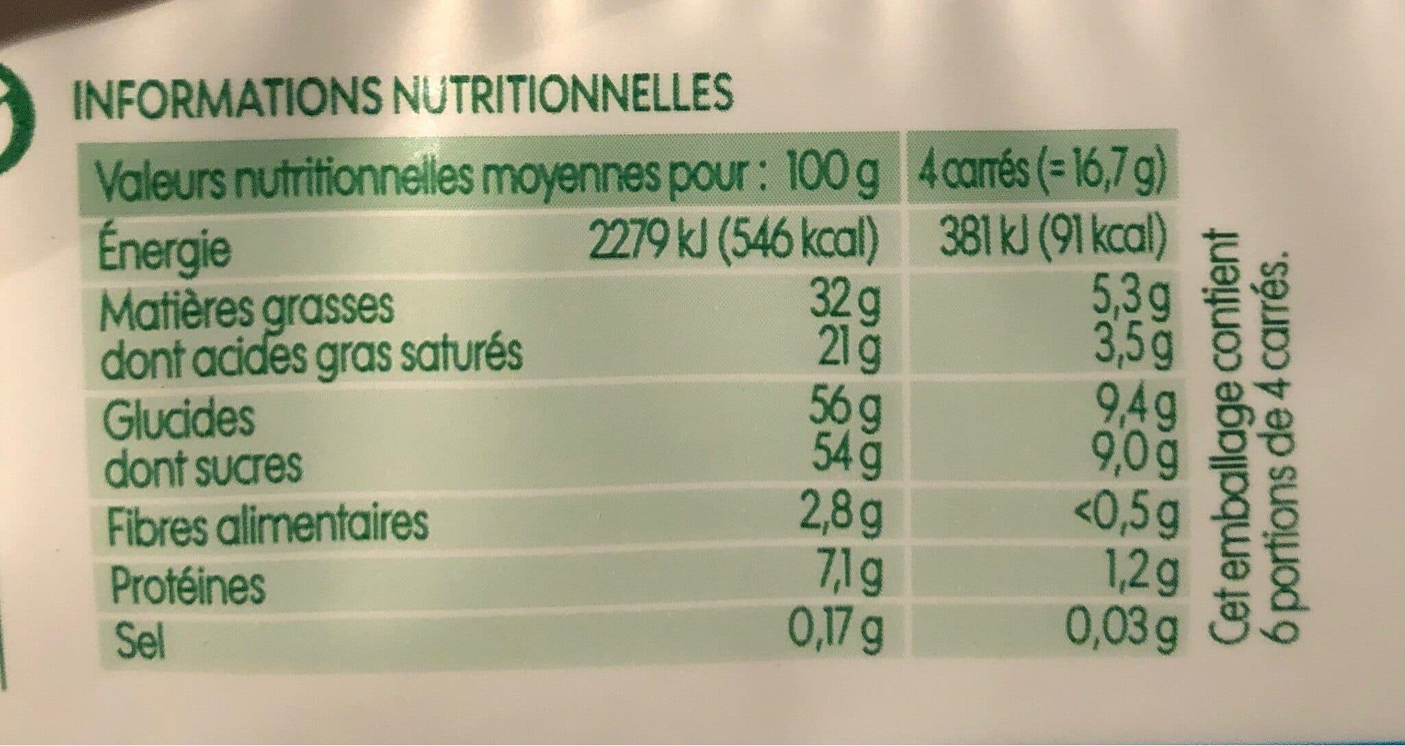 Bio Village Chocolat au lait Bio packshot