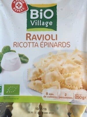 Bio Village Ravioli Ricotta Epinards packshot
