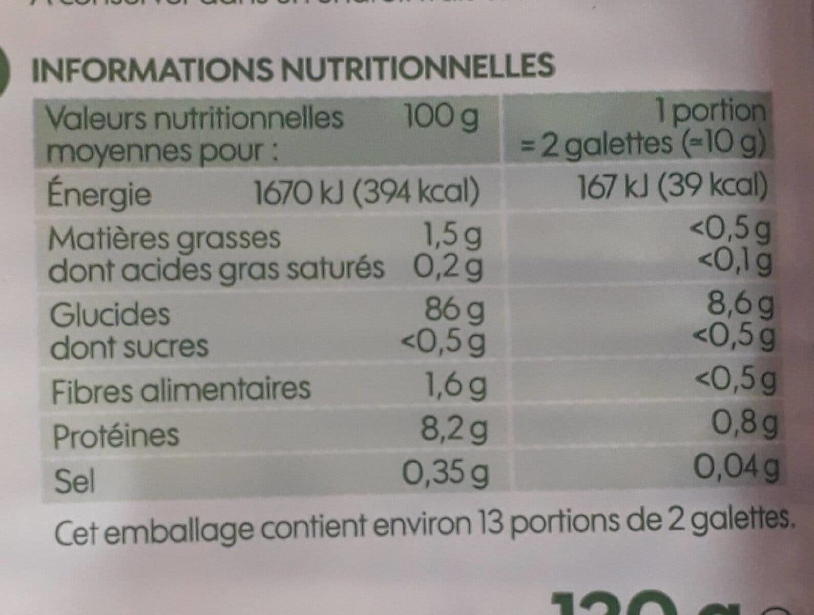 Bio Village Galette de maïs packshot