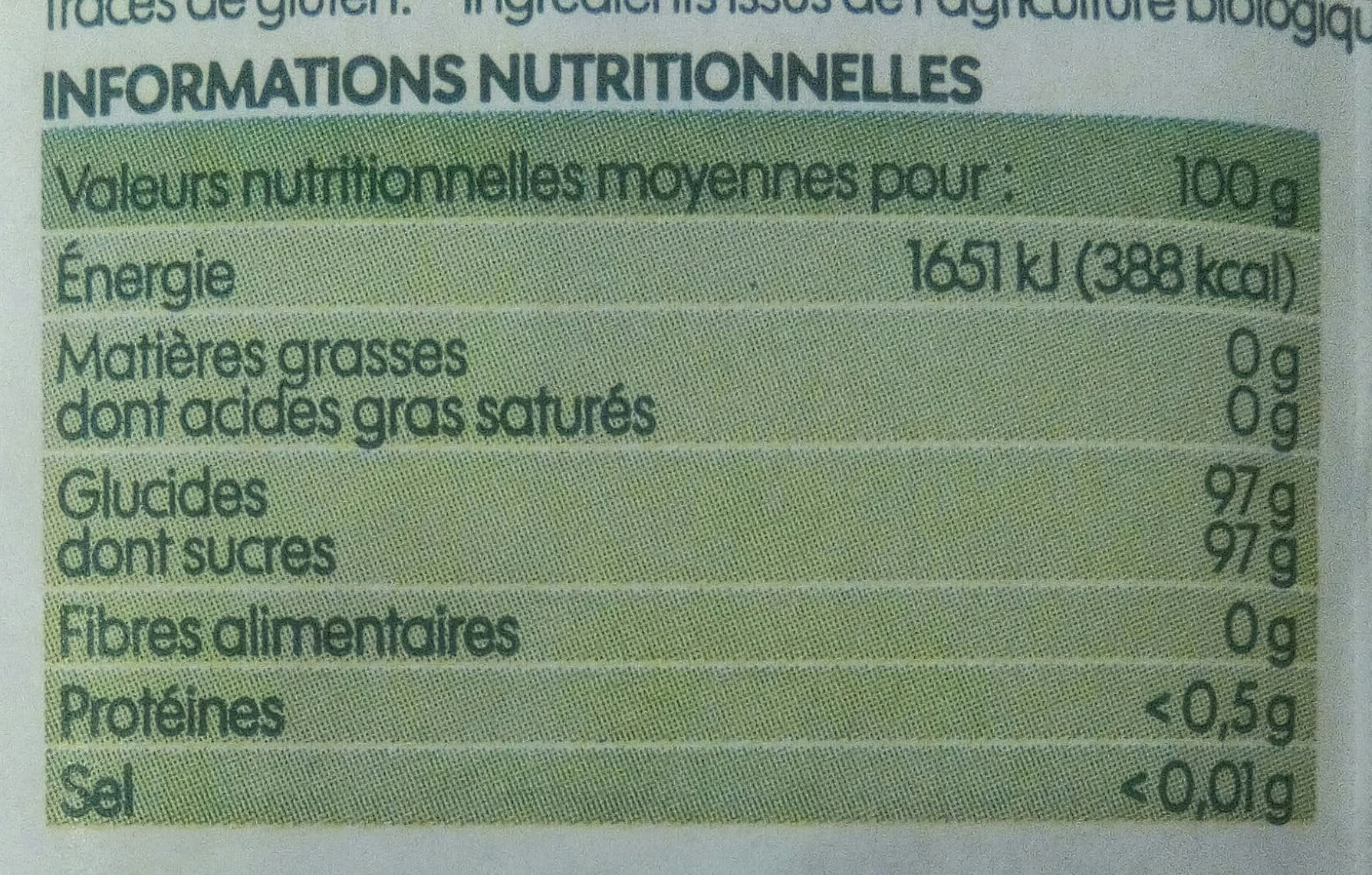 Bio Village Sucre vanillé bio x 6 packshot