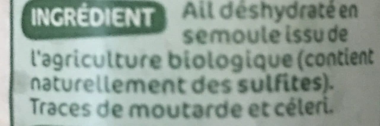 Bio Village Ail semoule bio - flacon packshot