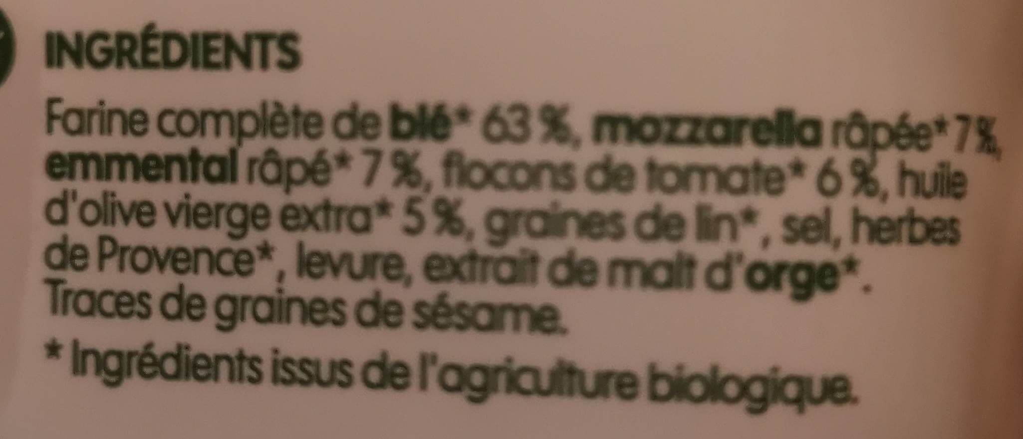 Bio Village Mini crackers bio mozzarella et tomate packshot