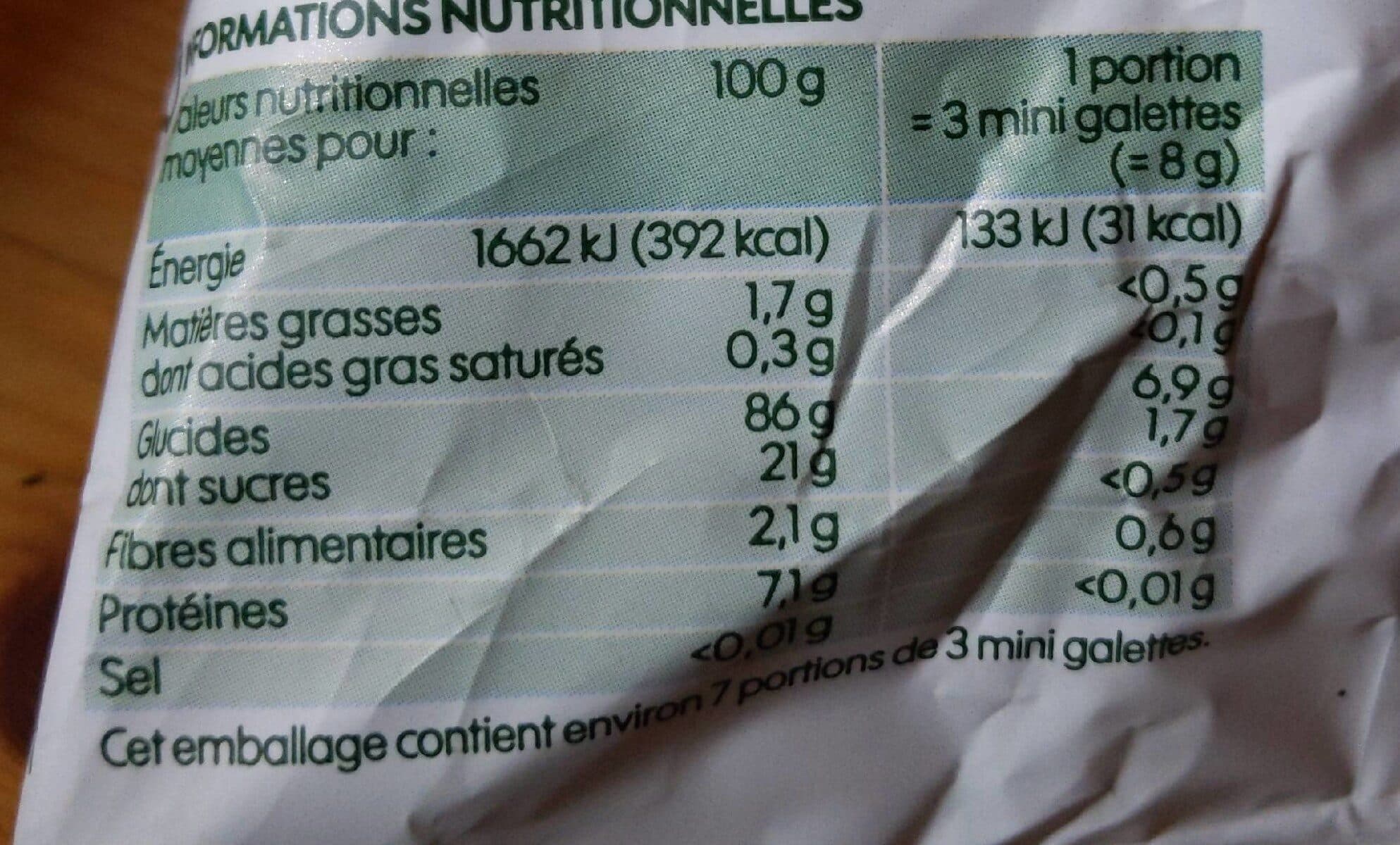 Bio Village Mini galettes de riz bio au miel packshot