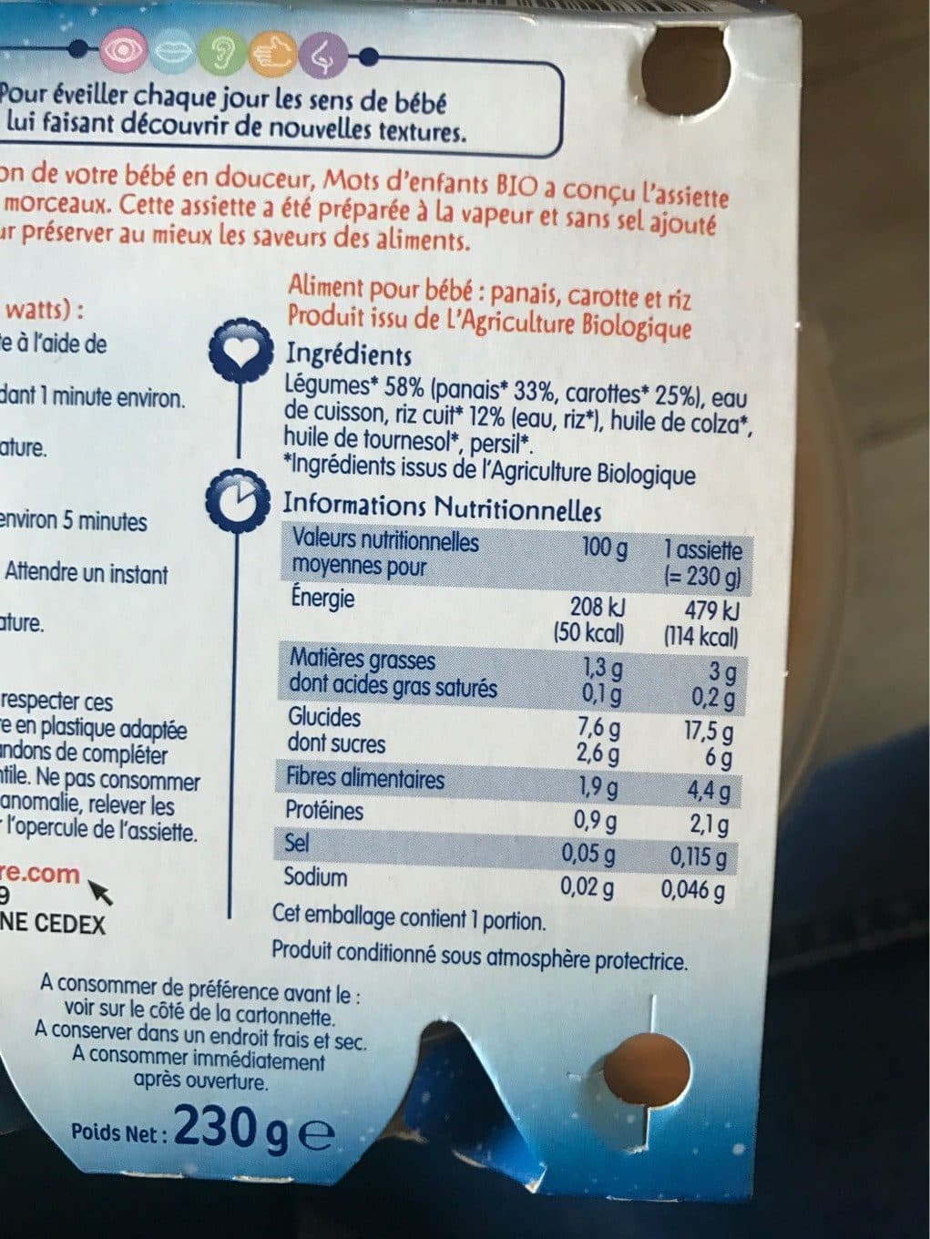 Marque Repère Ma petite assiette du soir packshot
