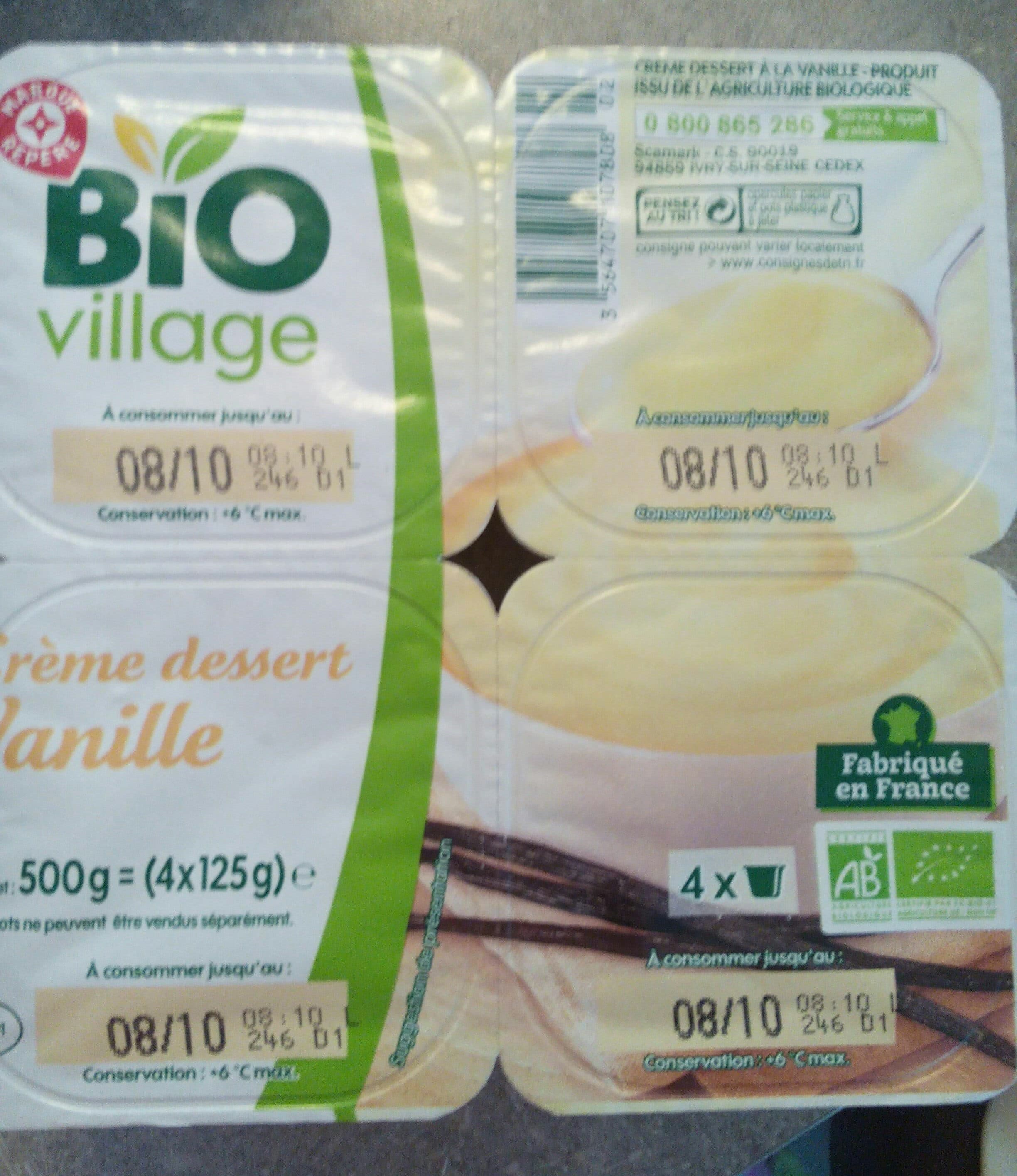 Bio Village Crème dessert vanille bio packshot