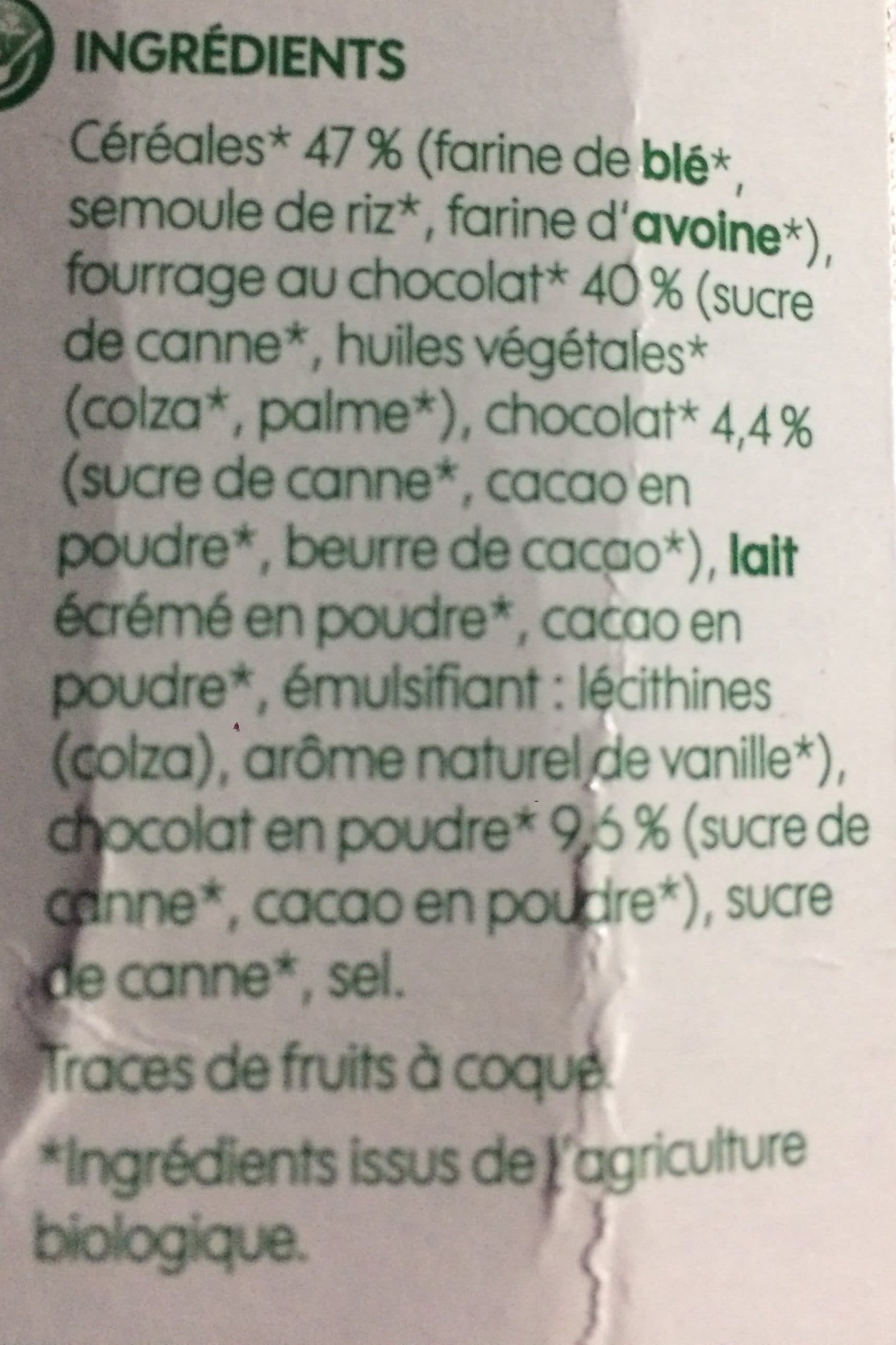 Bio Village Cereales fourrées tout chocolat packshot
