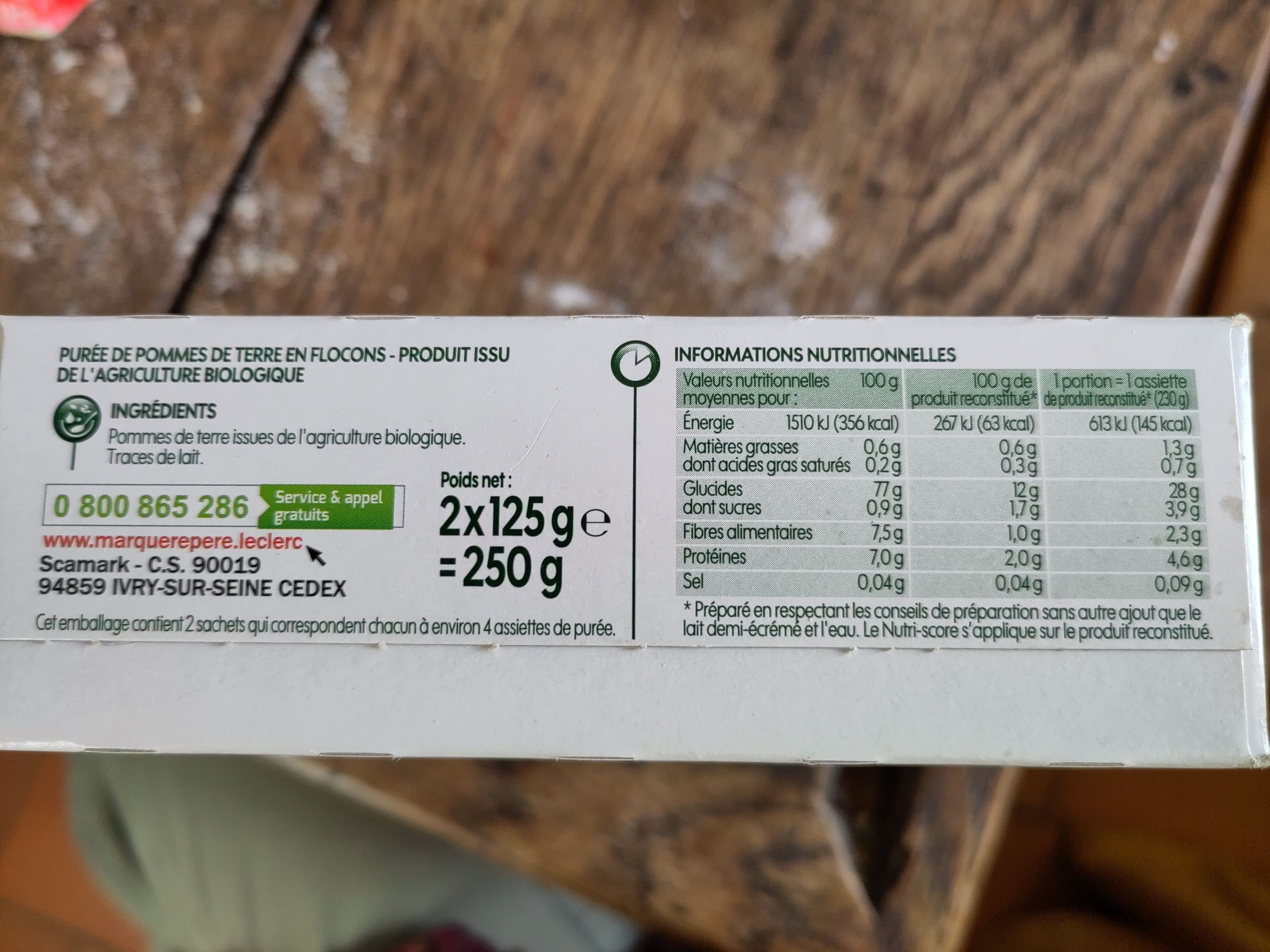 Bio Village purée de pommes de terre packshot