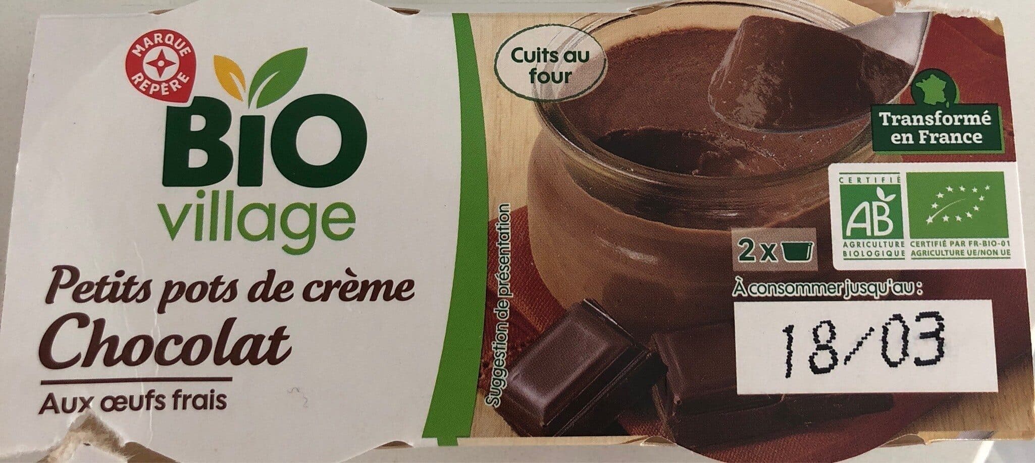 Bio Village Petit pot de crème Chocolat packshot