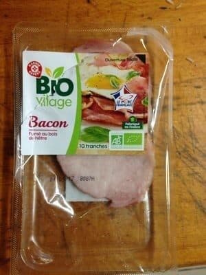 Bio Village Bacon fumé au bois de hêtre packshot