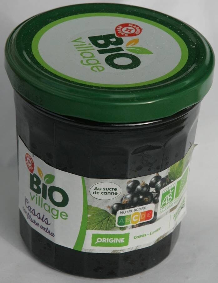 Bio Village Confiture Extra de Cassis Bio packshot