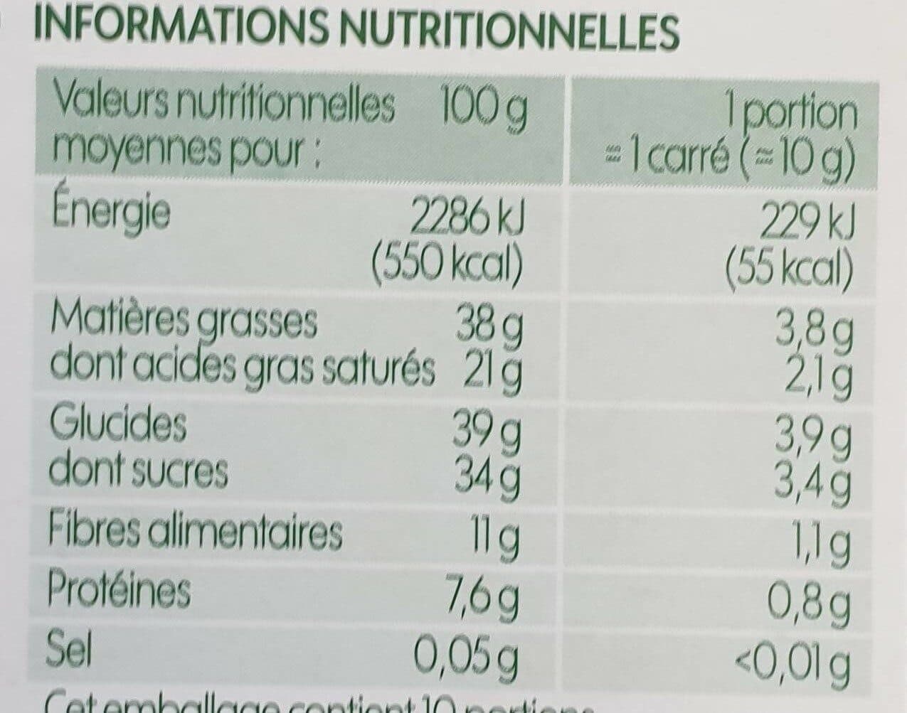 Bio Village Chocolat Noir Ecorces d'Oranges packshot