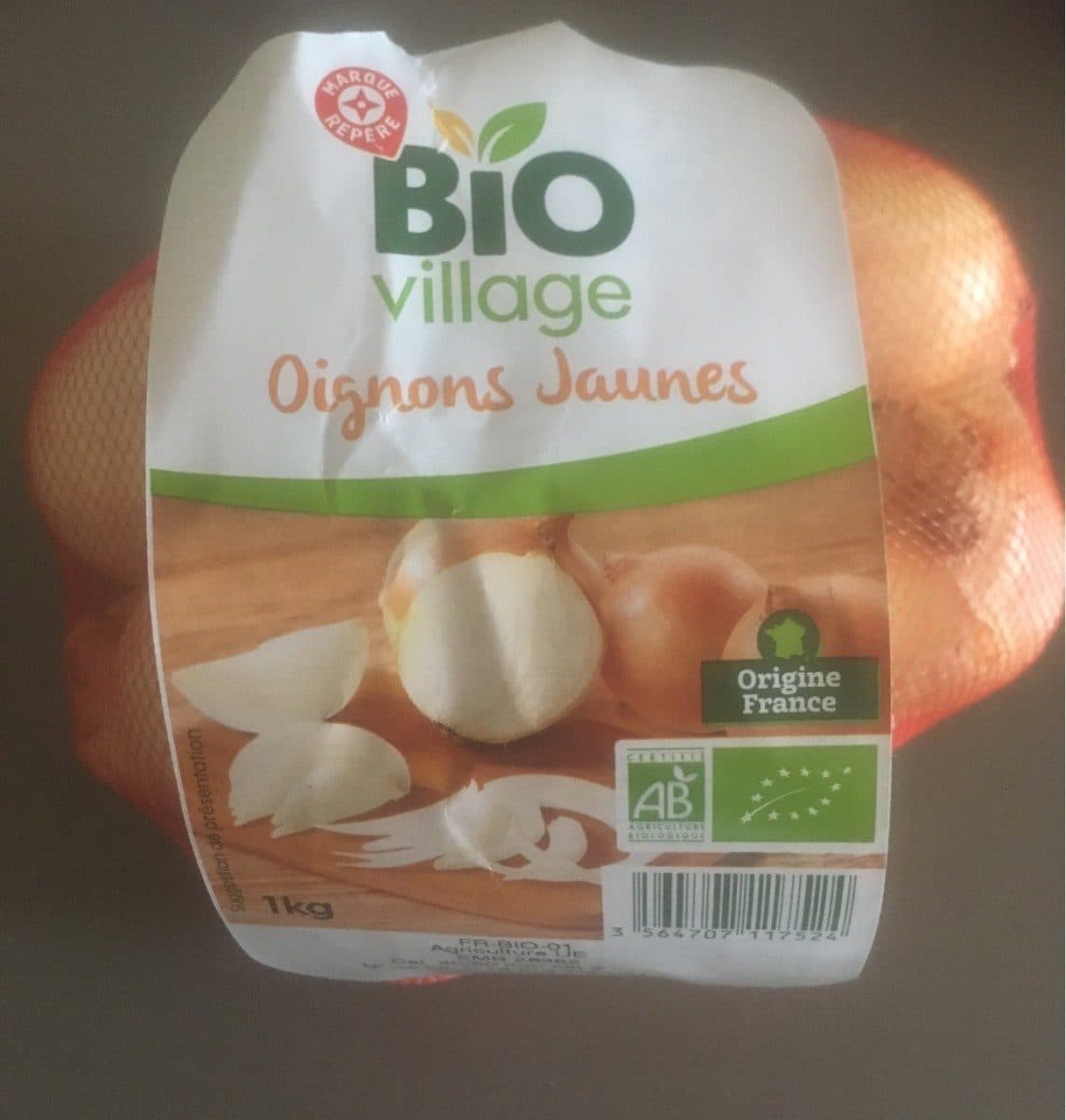 Bio Village Oignons jaunes packshot
