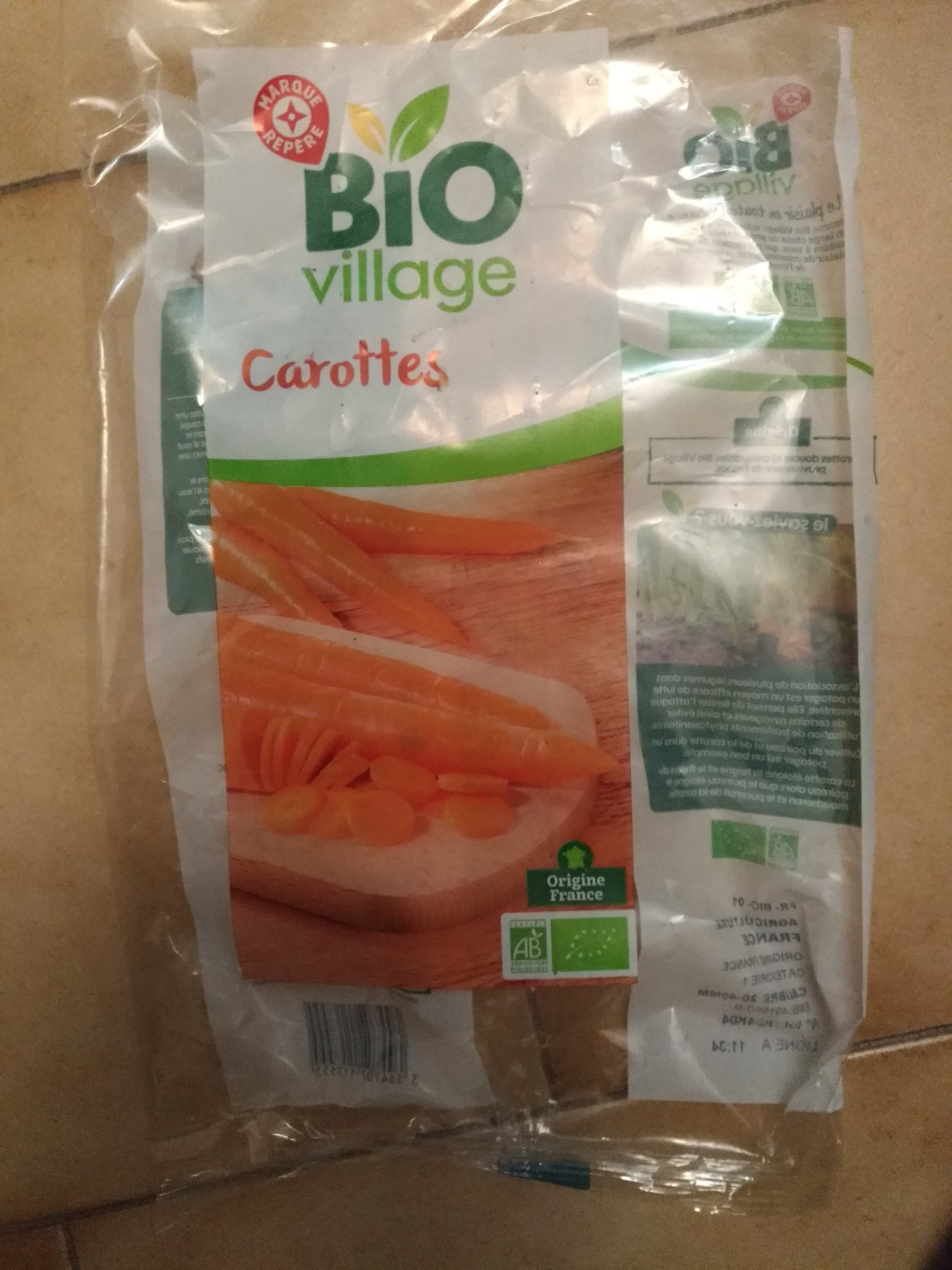 Bio Village Carottes 1kg packshot