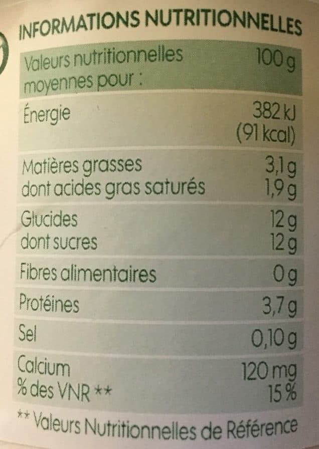 Bio Village Yaourt saveur citron au lait entier packshot
