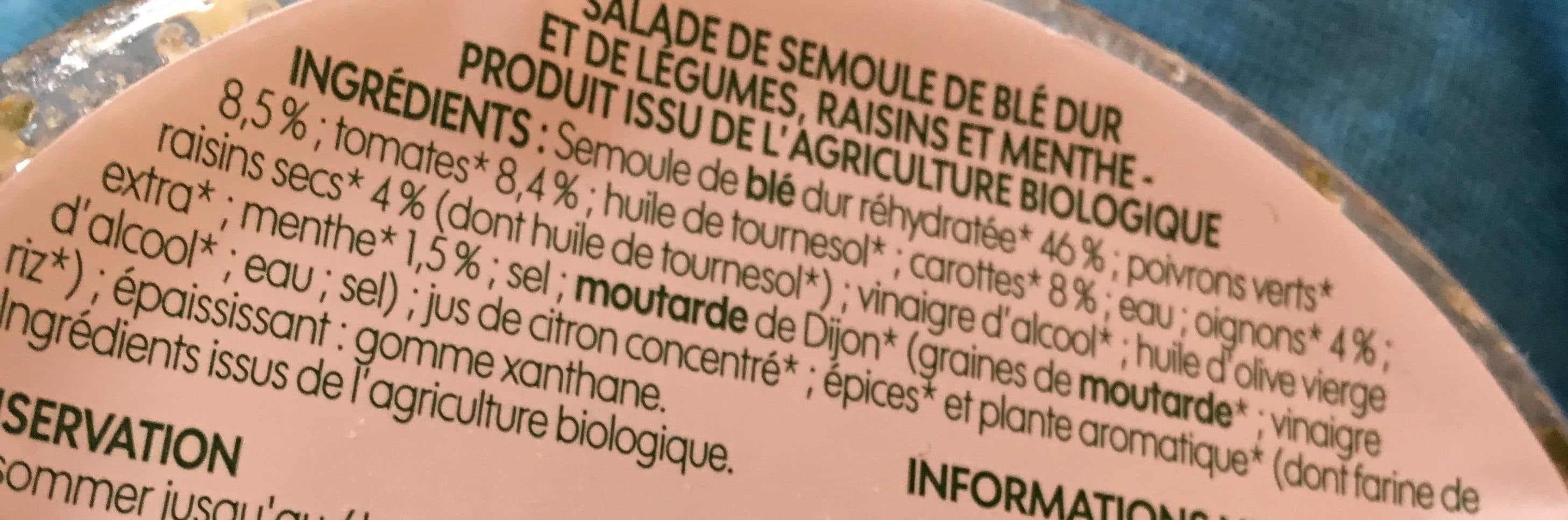 Bio Village Taboulé aux légumes bio packshot