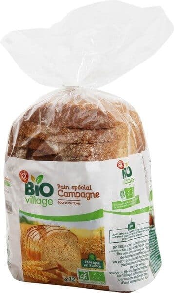 Bio Village Pain spécial campagne bio packshot