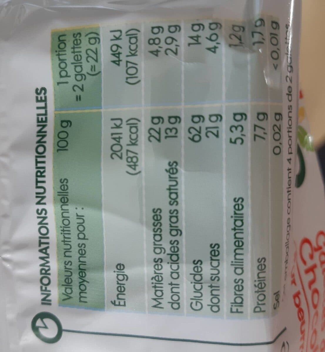 Bio Village Galette de mais chocolat noir packshot