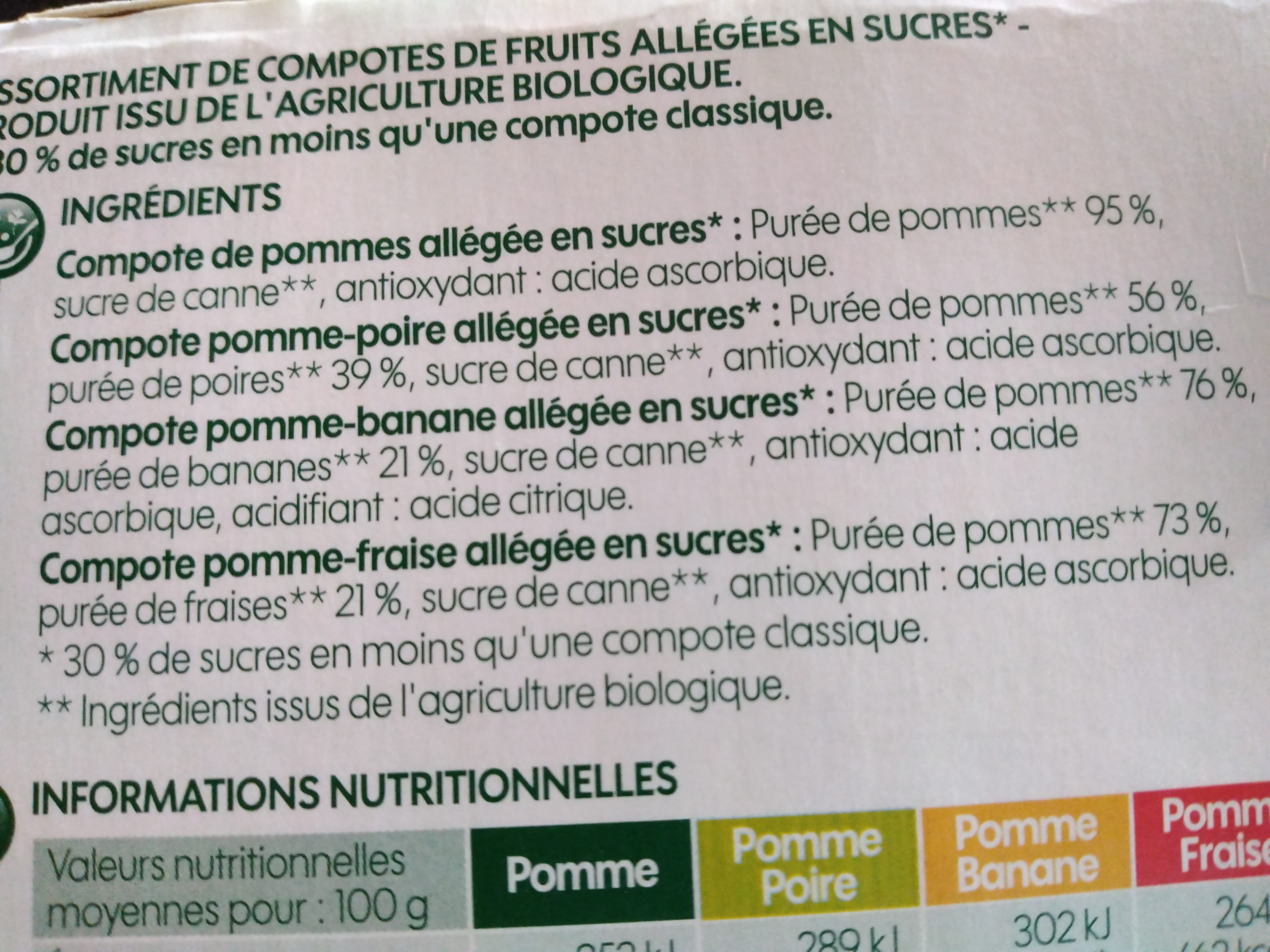 Bio Village Bio village - Compotes multi variétés allégées en sucres bio packshot