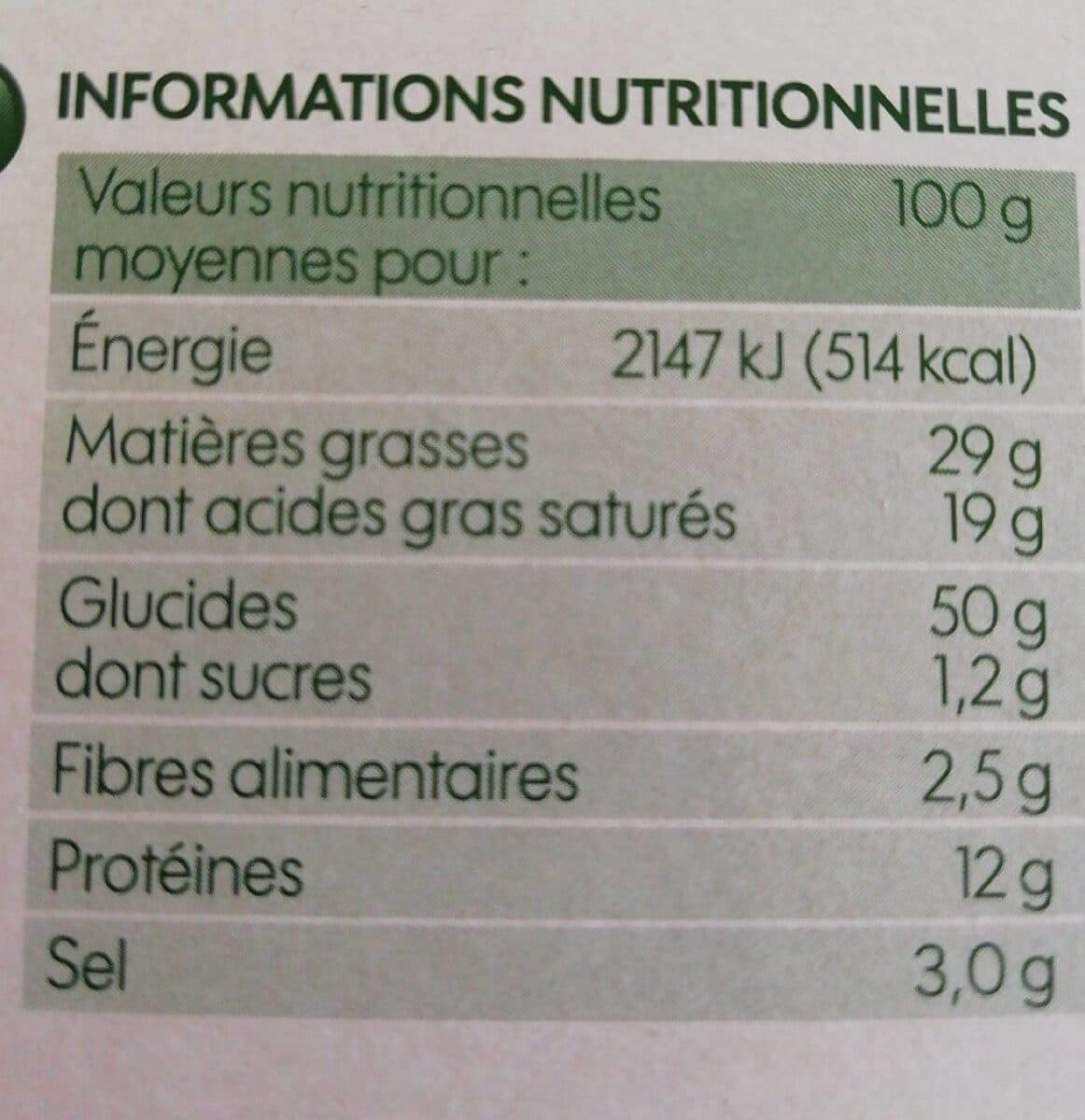 Bio Village Palmier au fromage packshot