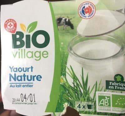 Bio Village Yaourt pot laitier nature bio packshot