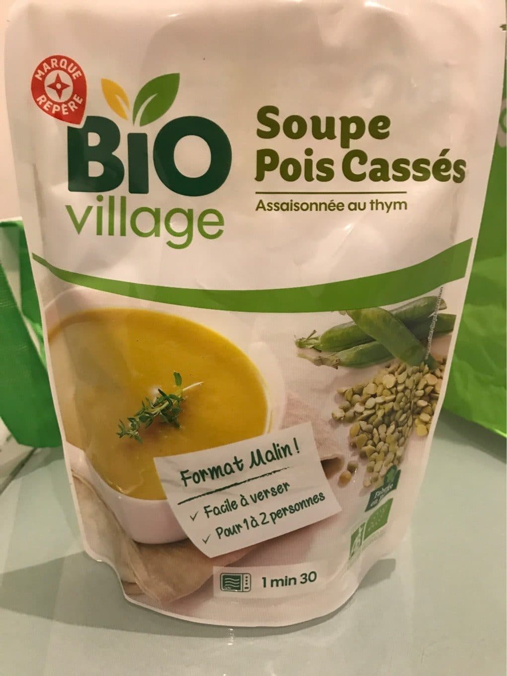 Bio Village Soupe de pois cassés bio packshot