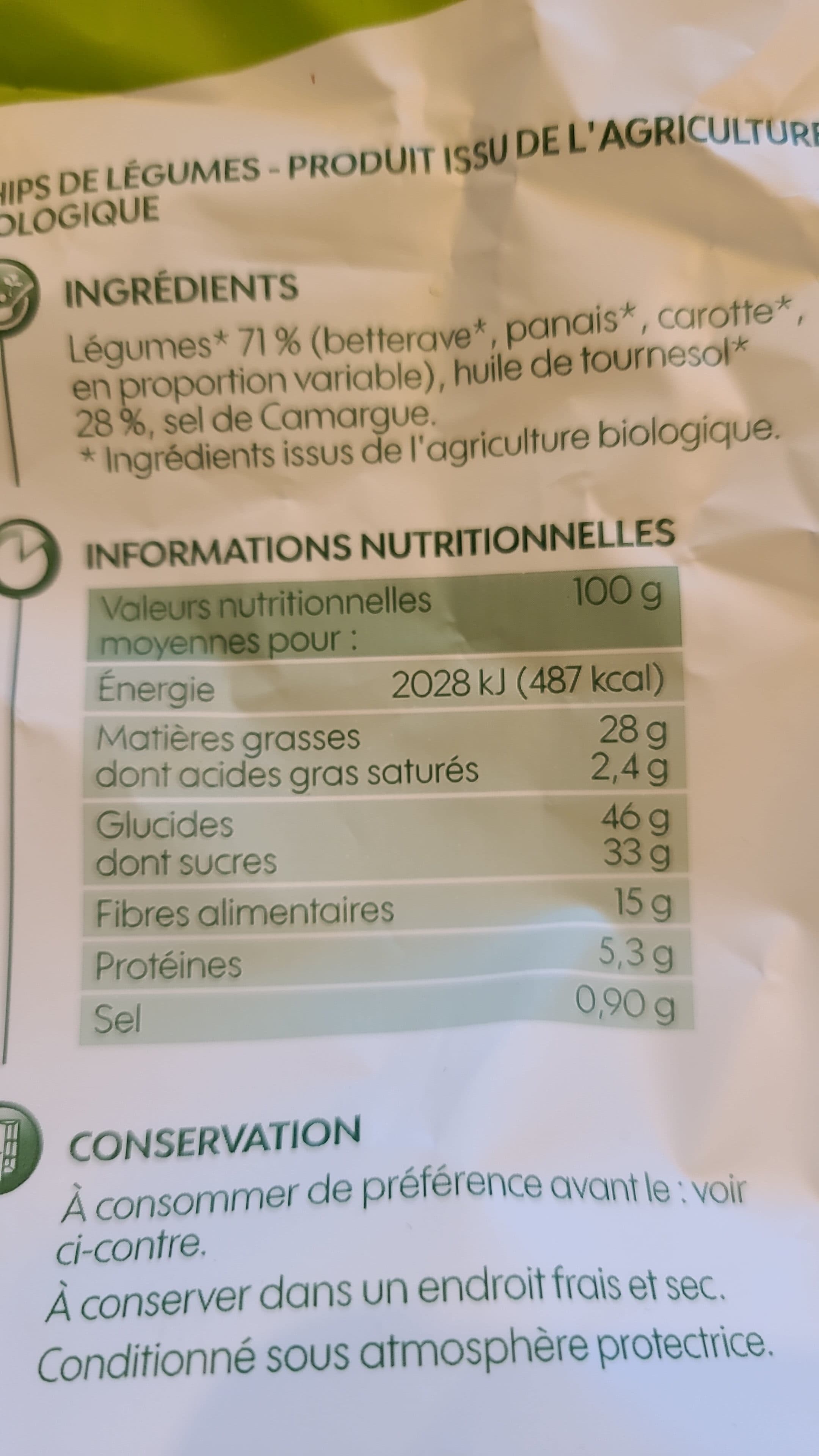 Bio Village Chips de légumes packshot
