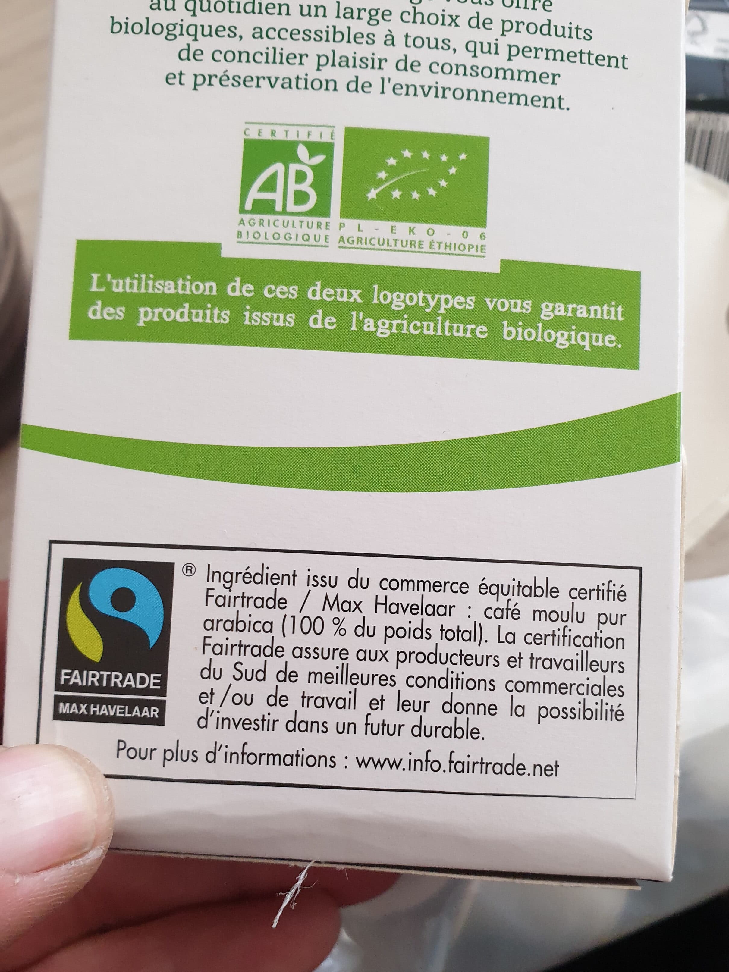 Bio Village Capsules de café espresso bio Max Havelaar Ethiopie x 10 packshot