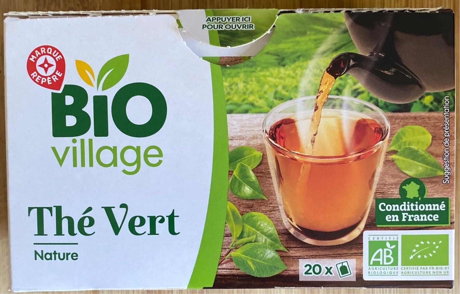 Bio Village Thé Vert - Nature packshot