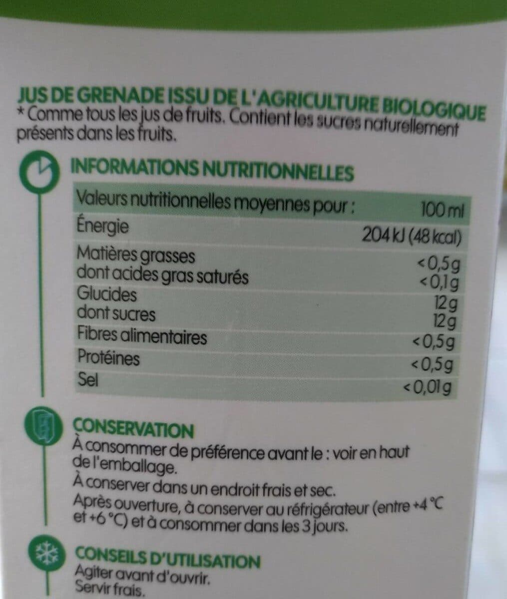 Bio Village Pur jus de grenade bio packshot