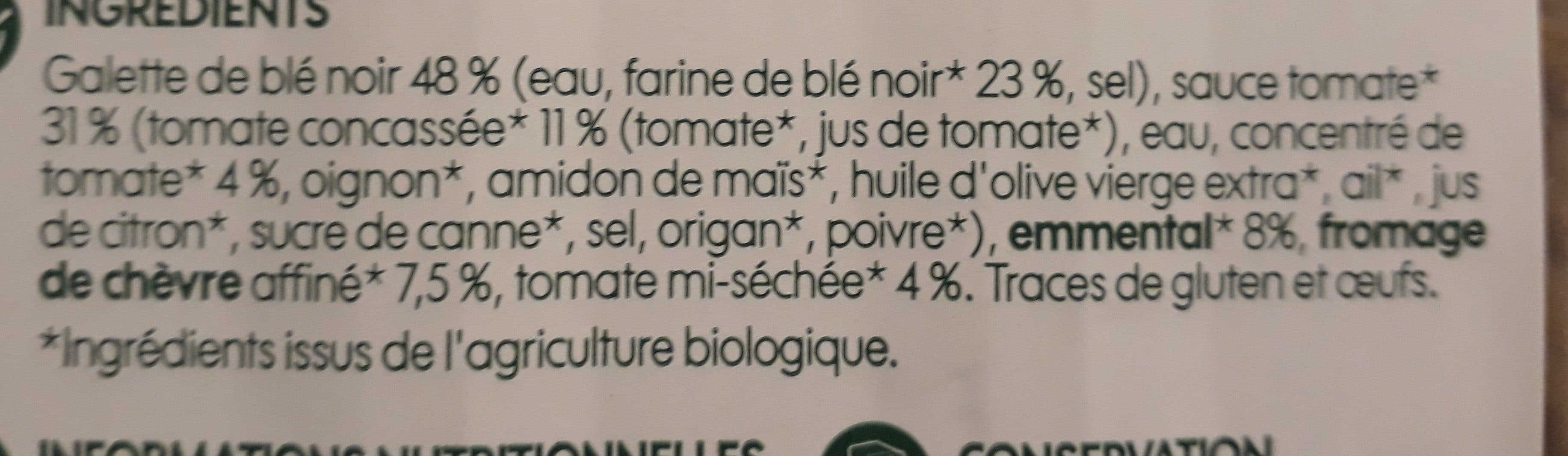 Bio Village Galette bio fourrées chèvre tomate packshot