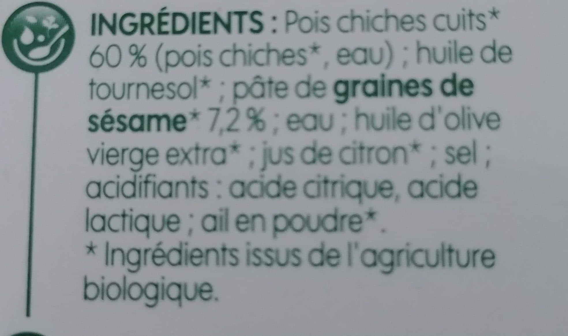 Bio Village Houmous packshot