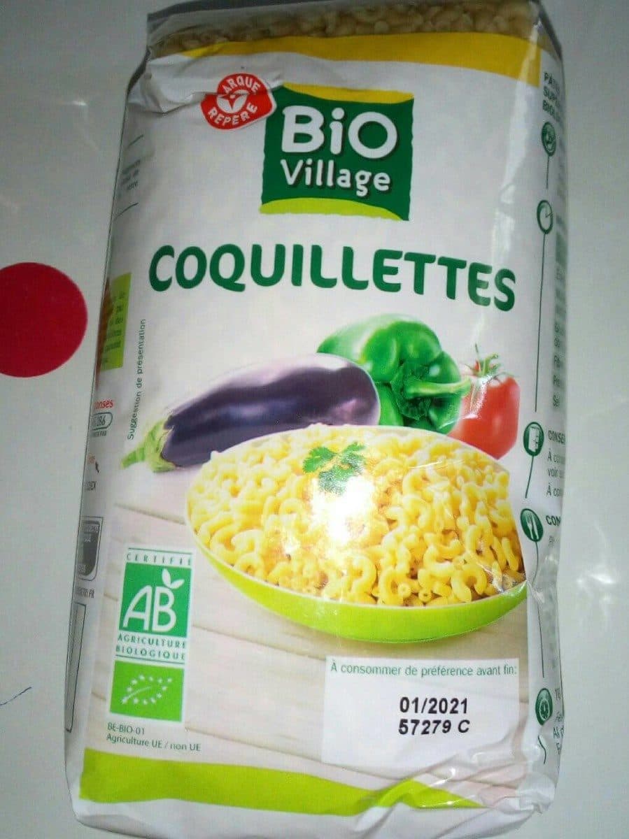 Bio Village Coquillettes Bio village packshot