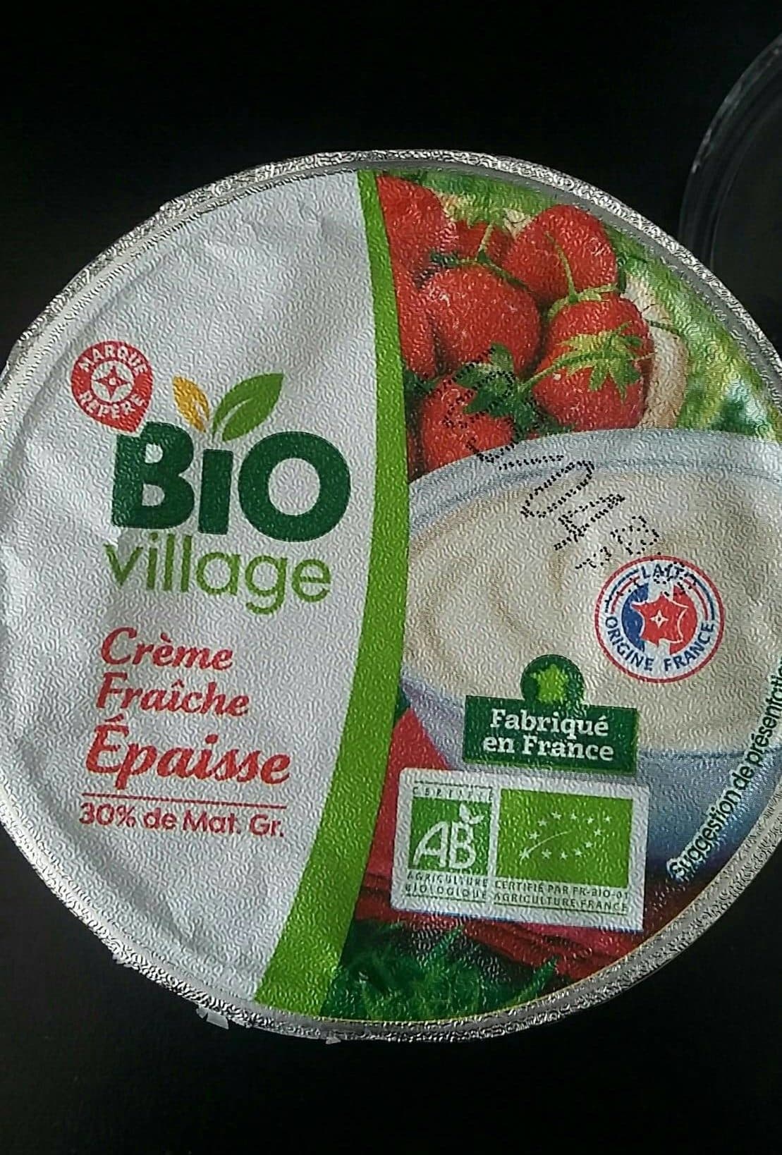 Bio Village Creme Fraiche Epaisse 30% Mat.Gr packshot