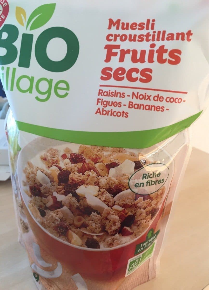 Bio Village Muesli croustillant - Fruits secs packshot