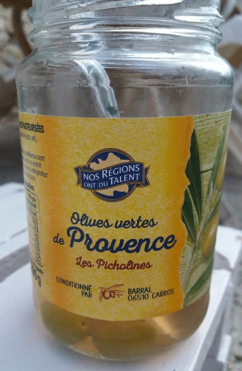 Leclerc Olives vertes Picholines pasteurisées packshot