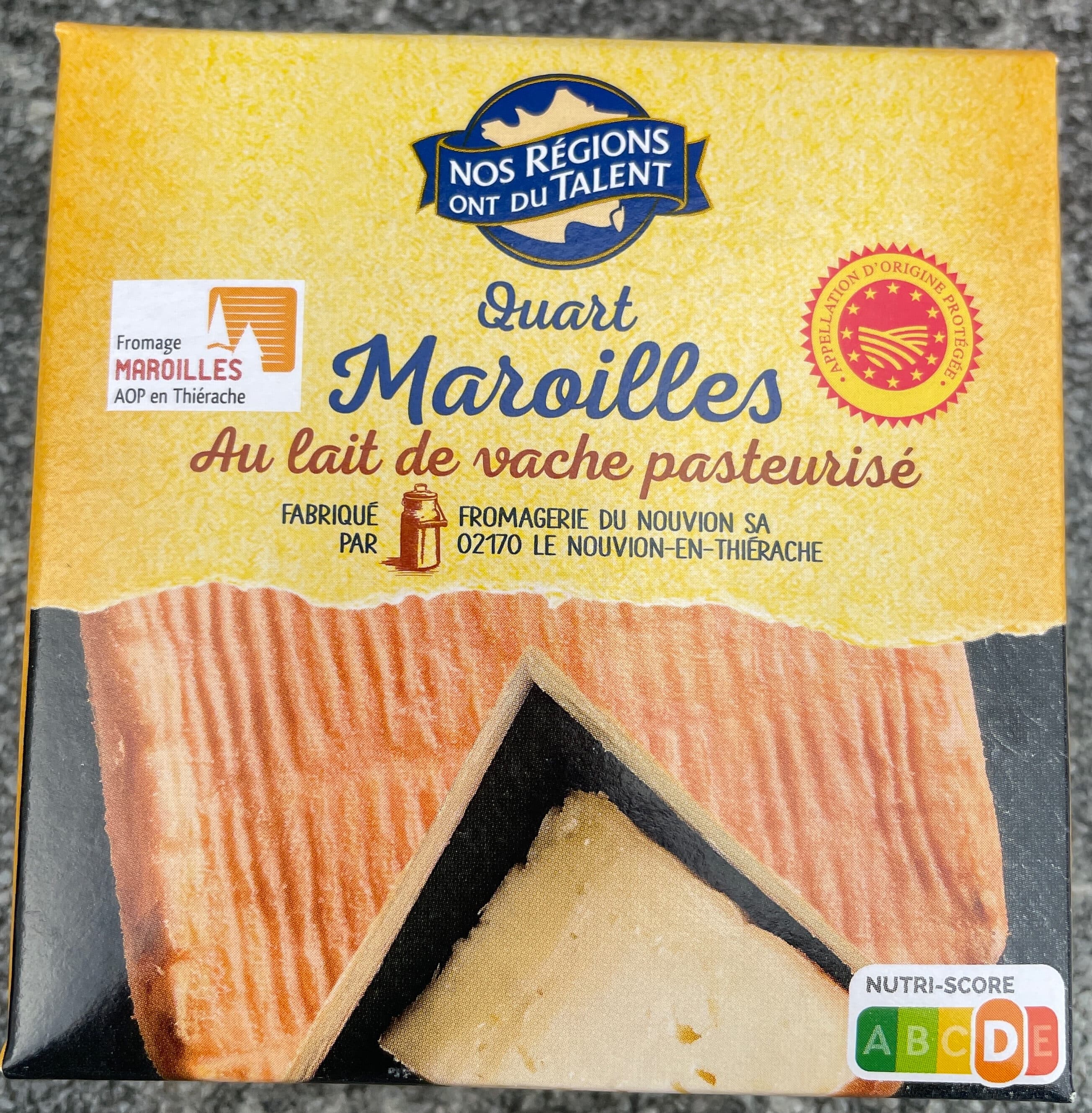 Nos regions ont du talent Quart Maroilles packshot