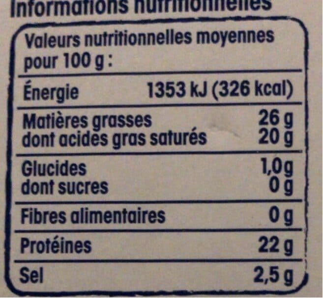 Nos régions ont du talent Bleu d'Auvergne au lait de vache pasteurisé packshot
