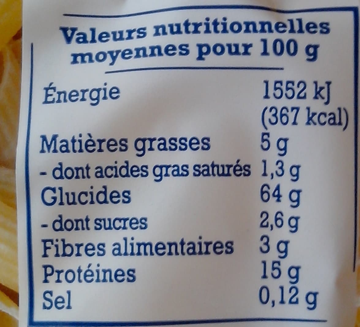 Nos Régions ont du Talent Pâtes d'Alsace Plumes (7 Œufs Frais par kilo de semoule) packshot