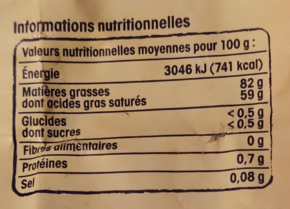 Nos Régions ont du Talent Beurre D'Isigny doux fabriqué en baratte packshot