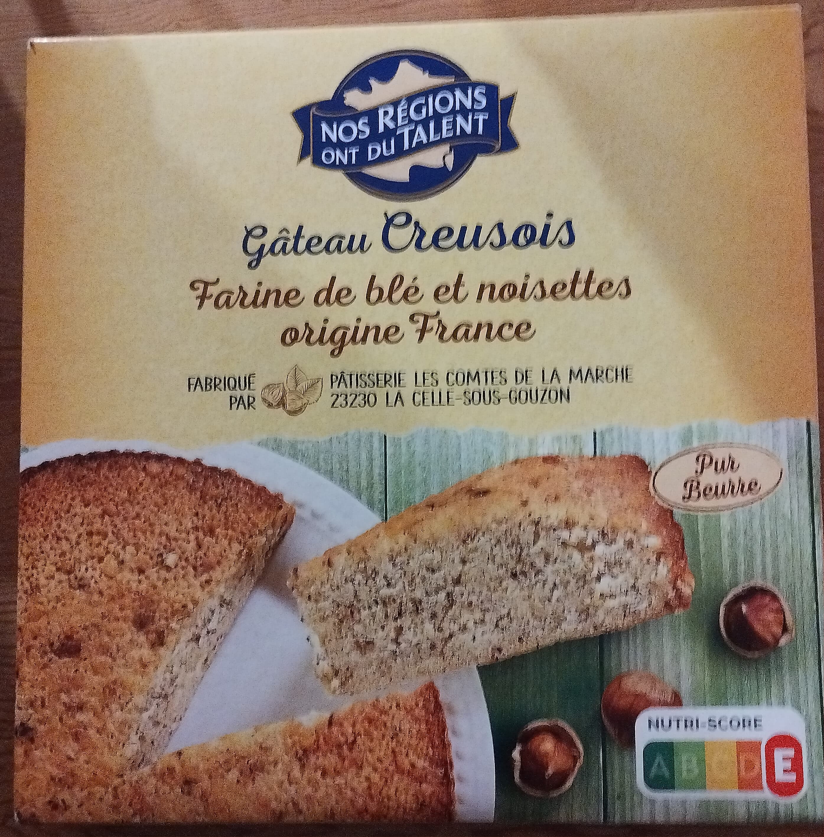 Nos Régions ont du Talent Gâteau Creusois aux noisettes packshot